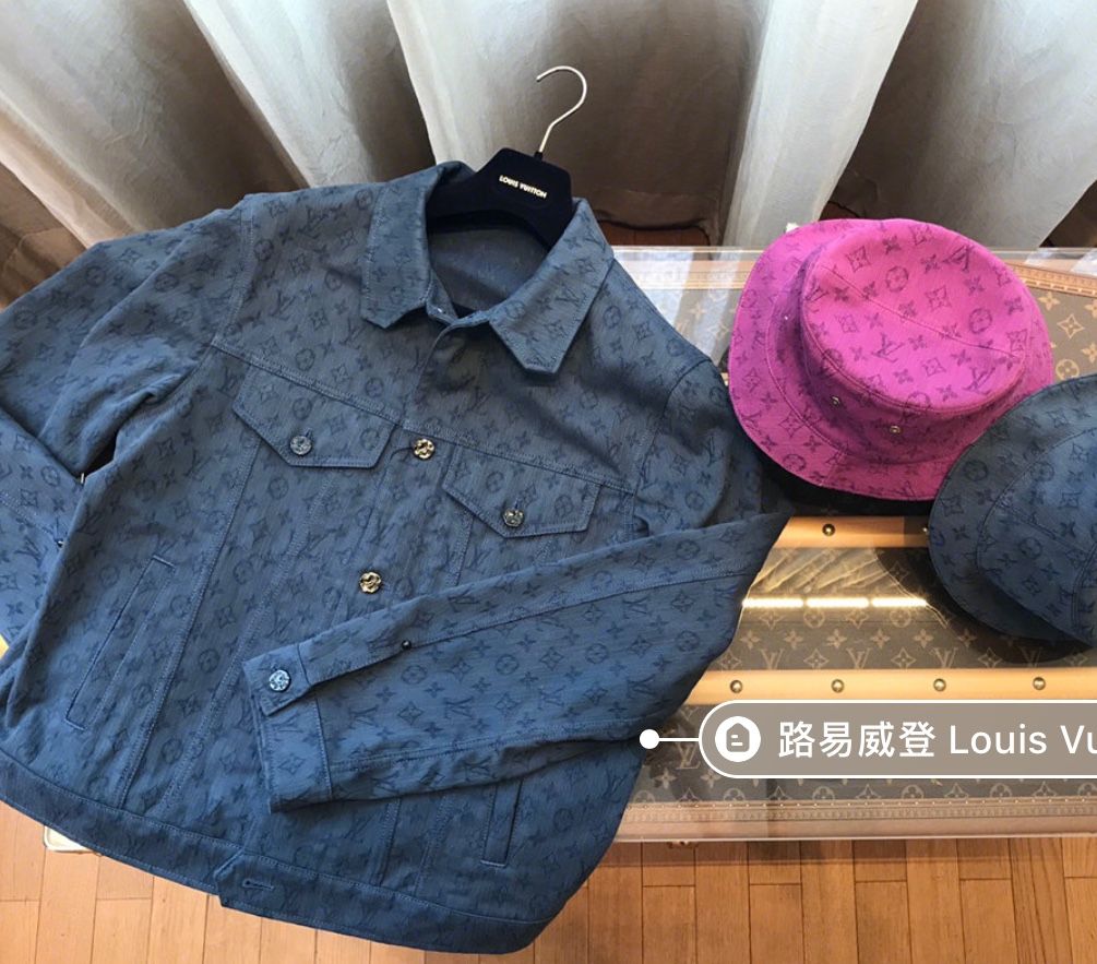 monogram denim jacket dhgate