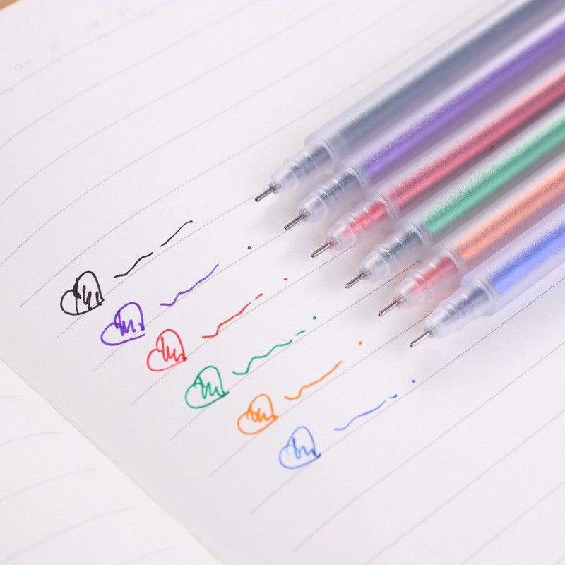colourful gel pens