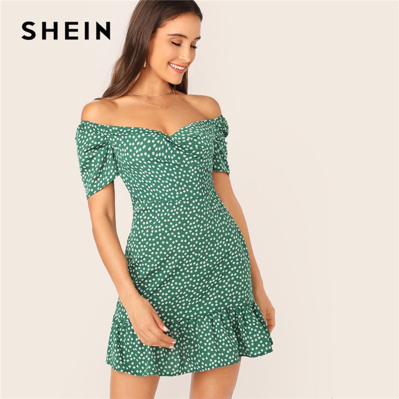 Vestido Shein Verde on Sale -