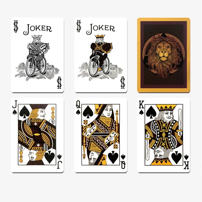 Bicycle lion playing cards sales