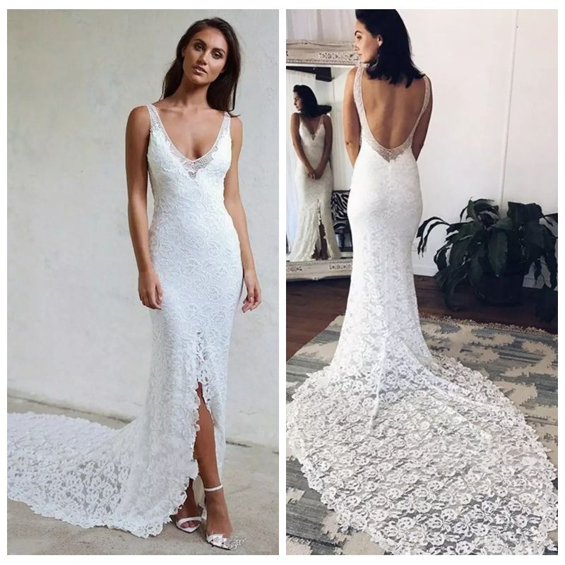 bodycon wedding dress
