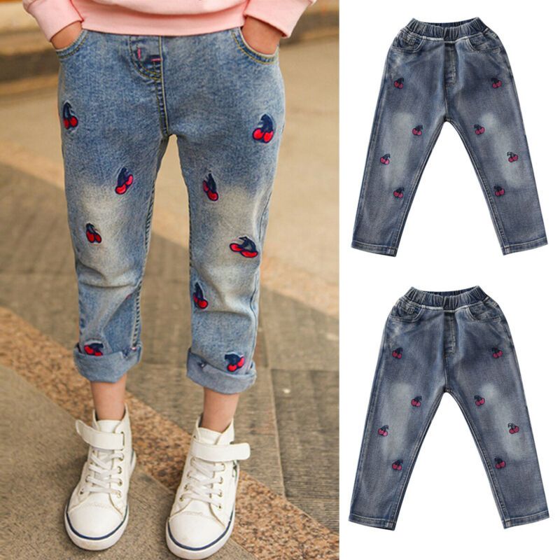 3 7 Years Toddler Kid Baby Girls Jeans 