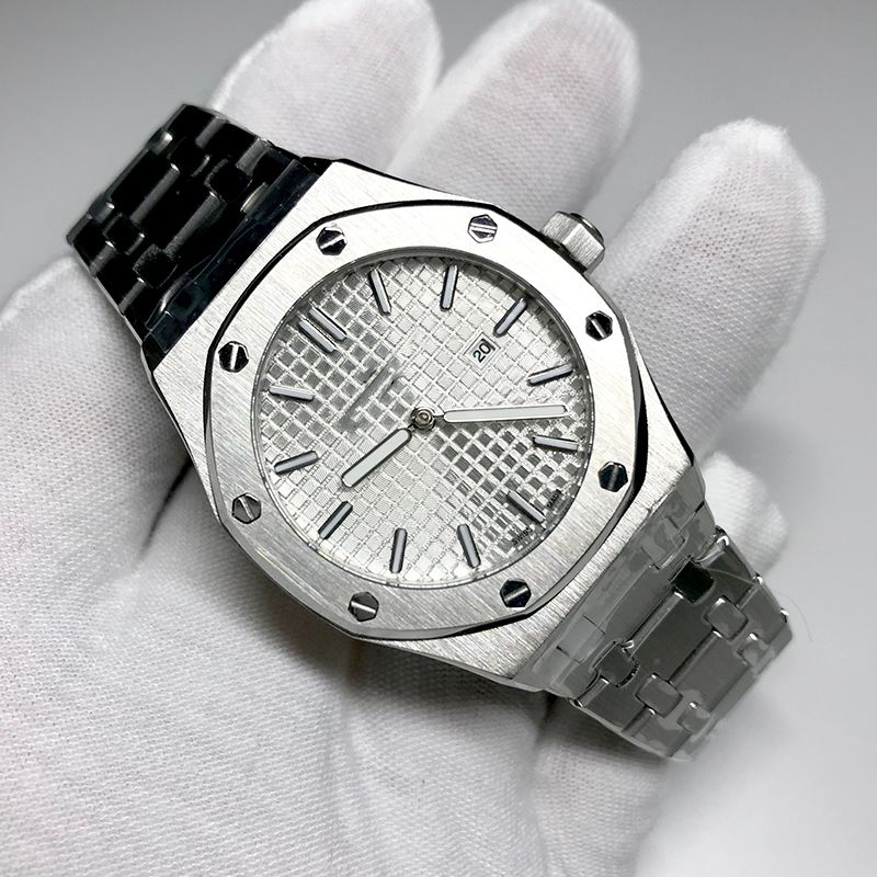 Womens Watch Good Quality 33mm Size Silver Dial Royal Oak Quartz Silver ...