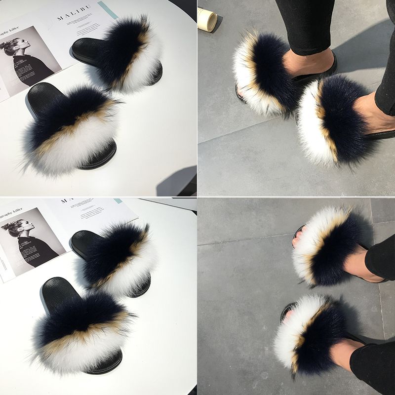 ladies furry slippers