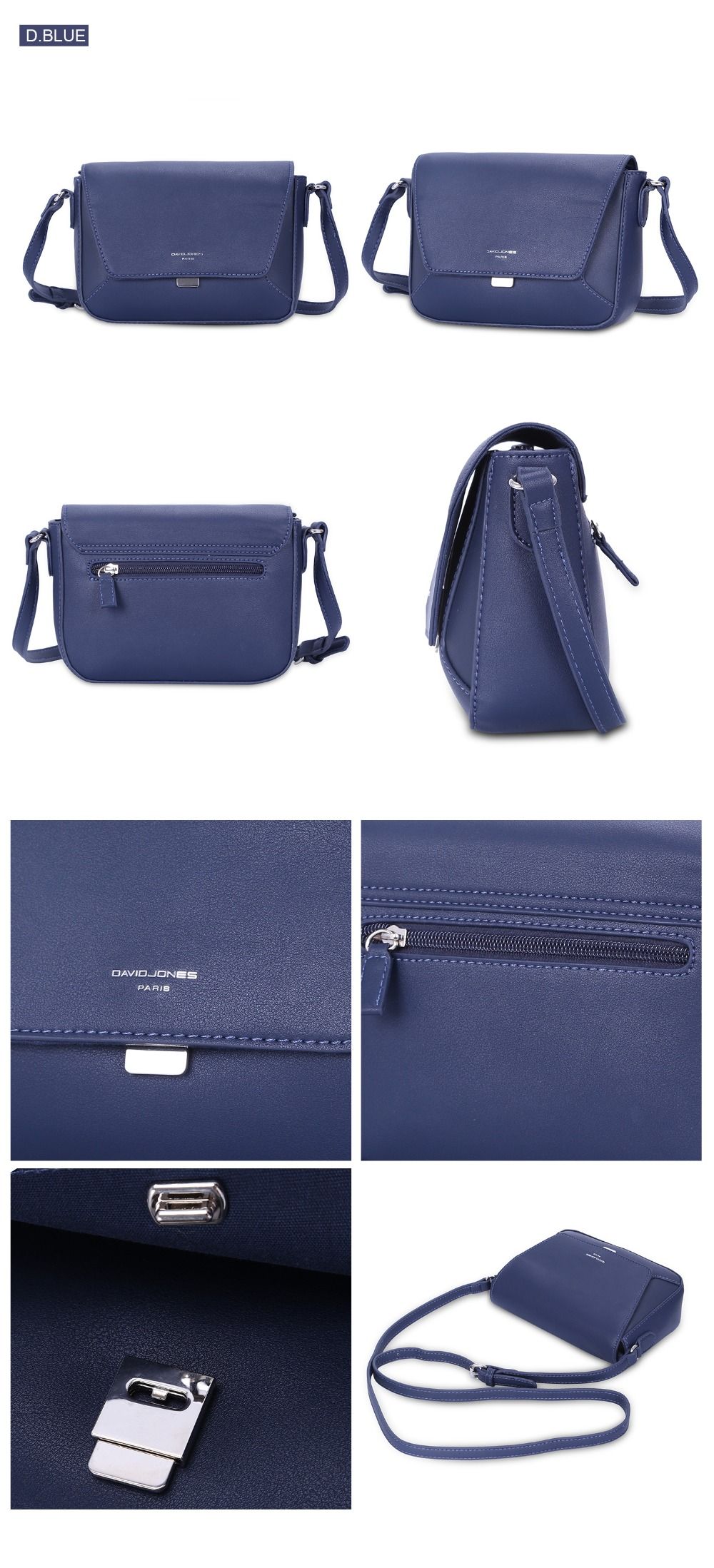 david jones bags blue