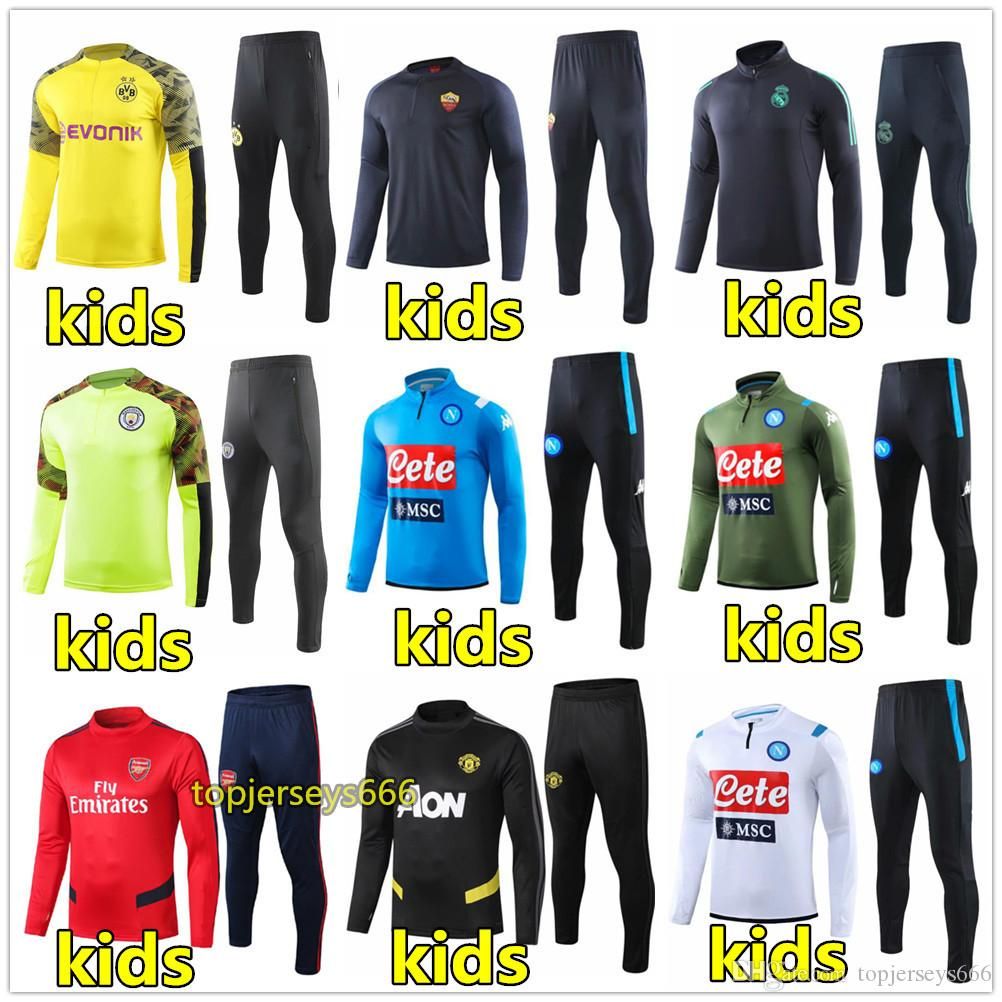 kids football training tracksuit