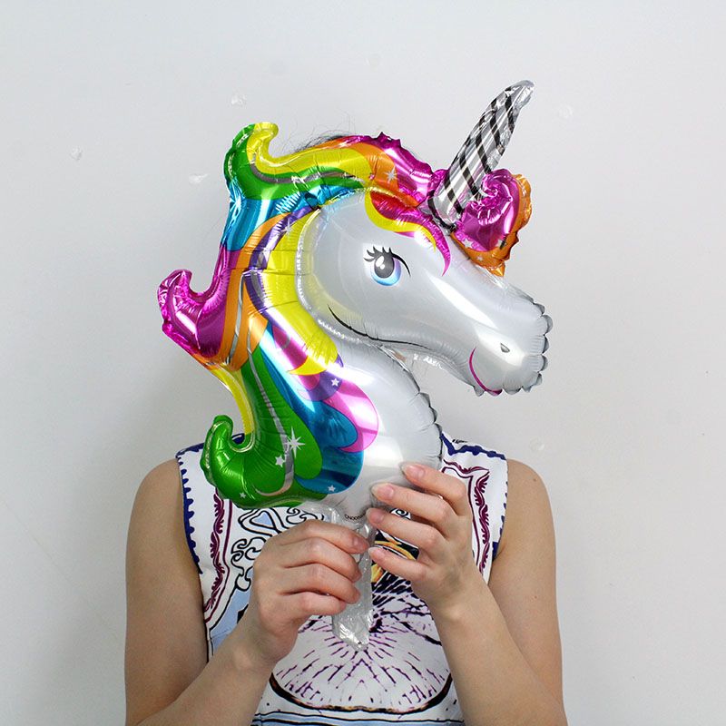 Wholesale Mini Rainbow Unicorn Foil Balloons Air Filled Ballon For