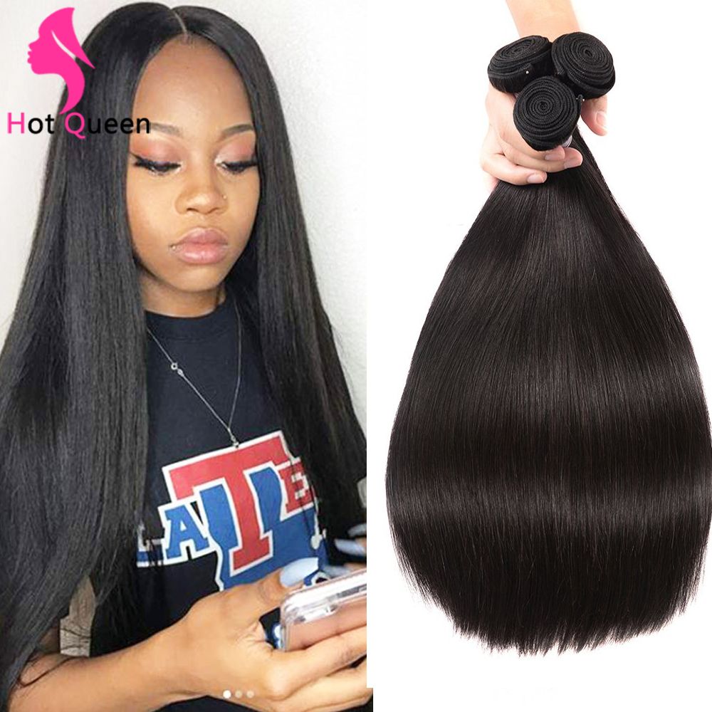 Allove 8a Peruvian Straight Hair Wefts 3 Bundles Puruvian Human