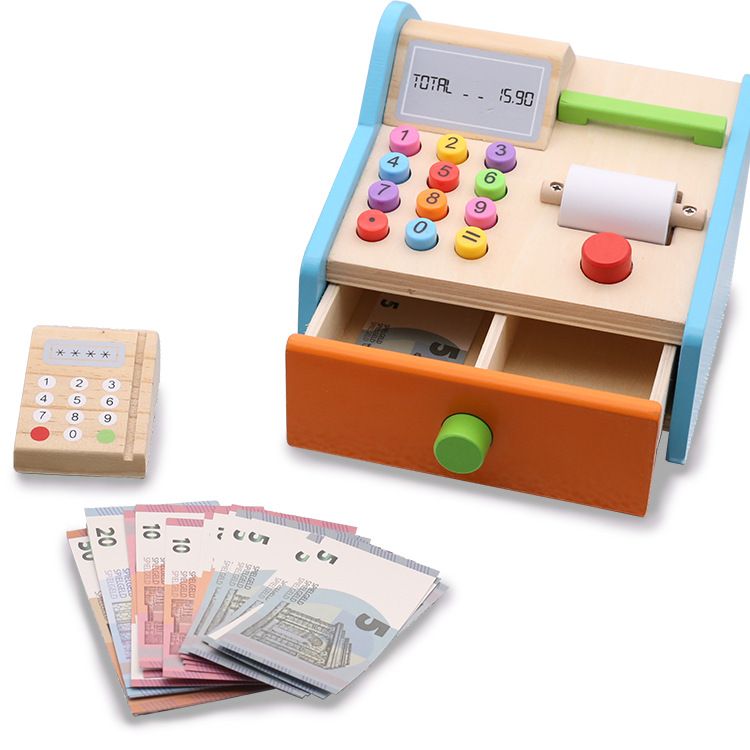 childrens wooden cash register