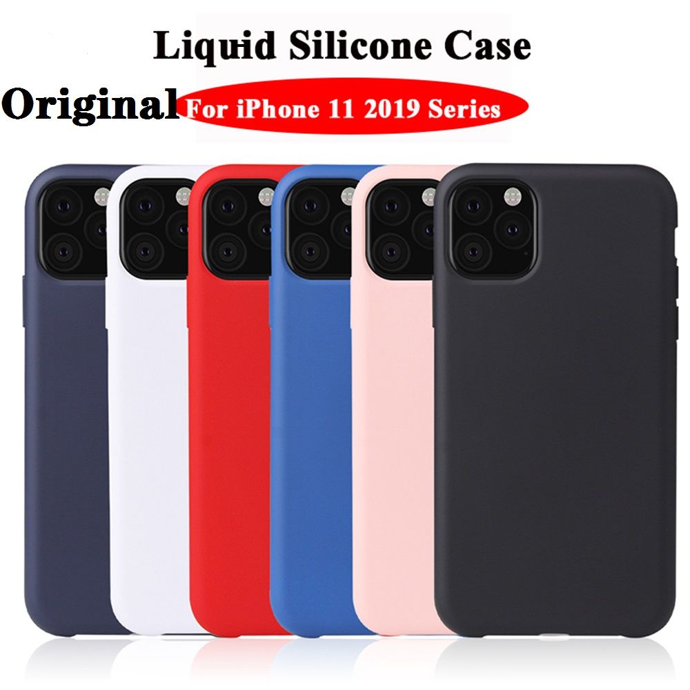 Official Original Case For Apple Iphone X Xs Xr 11 Pro Max Liquid Silicone Cases For Apple Iphone 7 8 Plus 11 6 6s Cell Phone Coque Logo Cell Phone Wallet Cheap