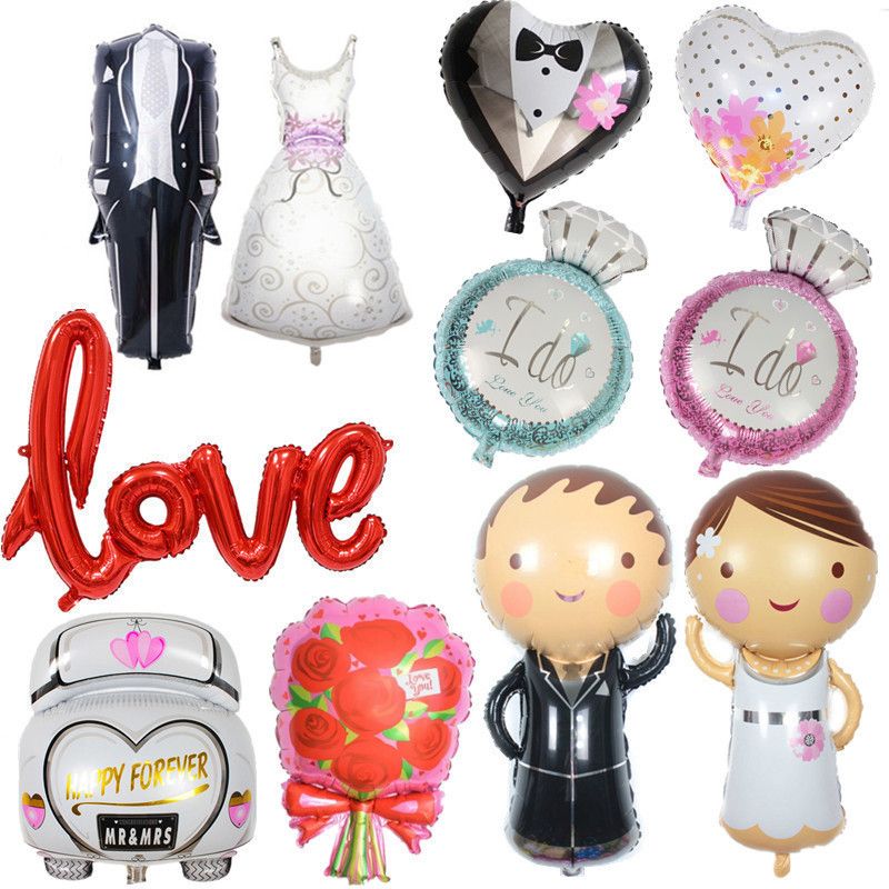 Wedding Decorations Groom Bride Love Balloons Bride Mr Mrs Ballon