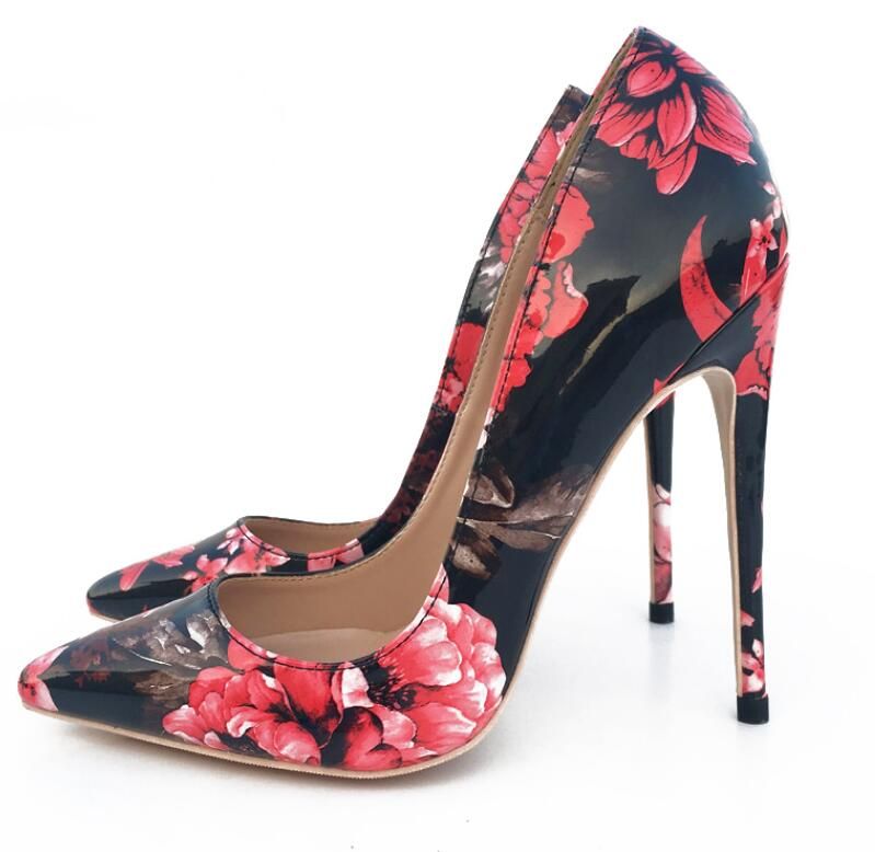 white coat black heels