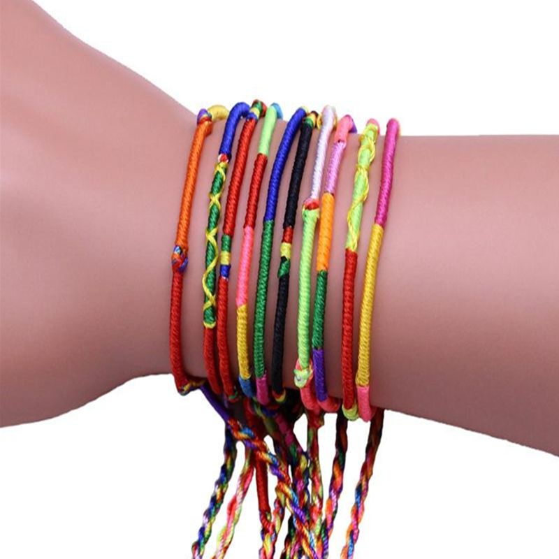 Girls Colorful Bracelet Colorful Line Hand Woven Handmade Bracelet Girls Colorful Bracelet Colorful Line Hand Woven Handmade Bracelet