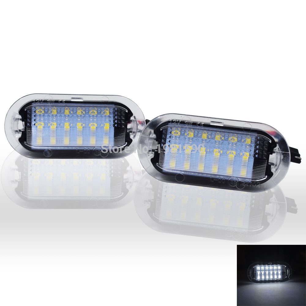 2019 2x 18smd Led Car Door Light For Beetle Bora Golf Mk3 Polo Sharan Vento Touran Skoda Octavia Auto Courtesy Step Lamps No Error From Youercar