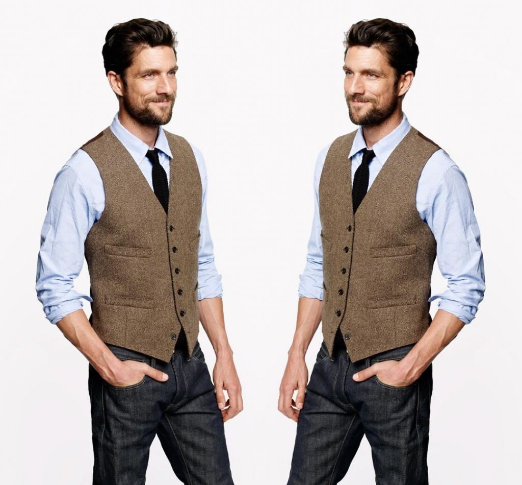 vintage brown vest