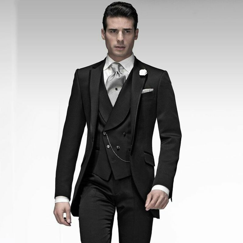 Acquista Smoking Da Sposo Da Sposo Nero Abito Da Uomo Completo Abiti Blazer  Party 3 Pezzi Cappotto Ultimo Costume Da Cocktail Homme Slim Fit Terno  Masculino A 113,05 € Dal Rynek | DHgate Italy