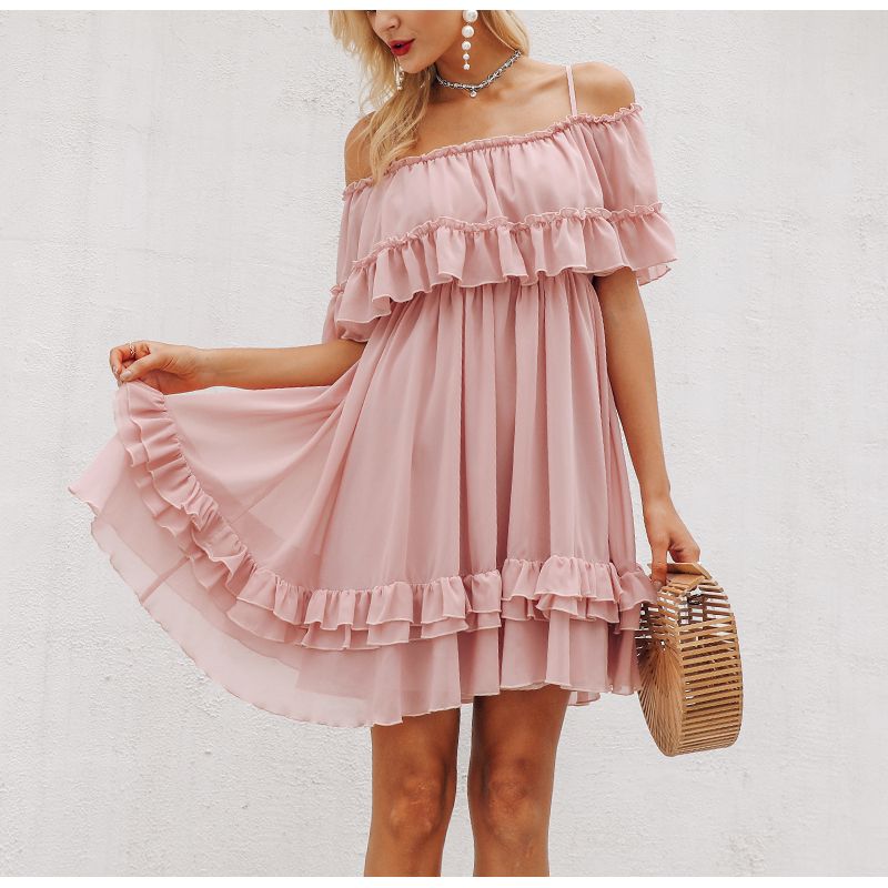 pleated short dress