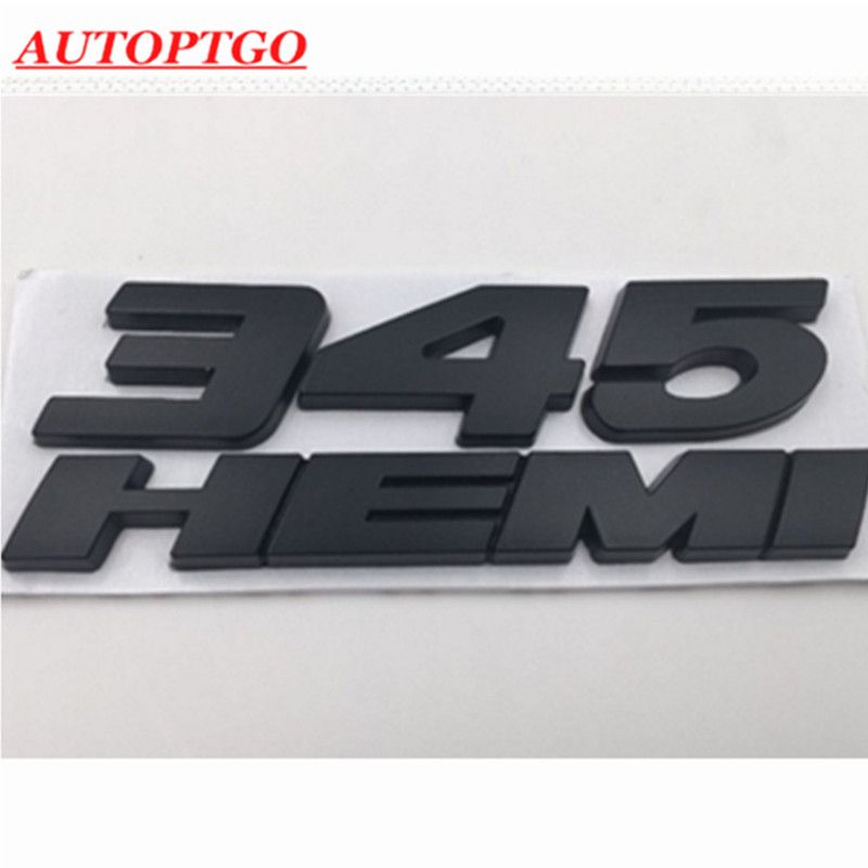 New Black 3D Metal HEMI Emblem Badge Sticker For Dodge Charger Challenger