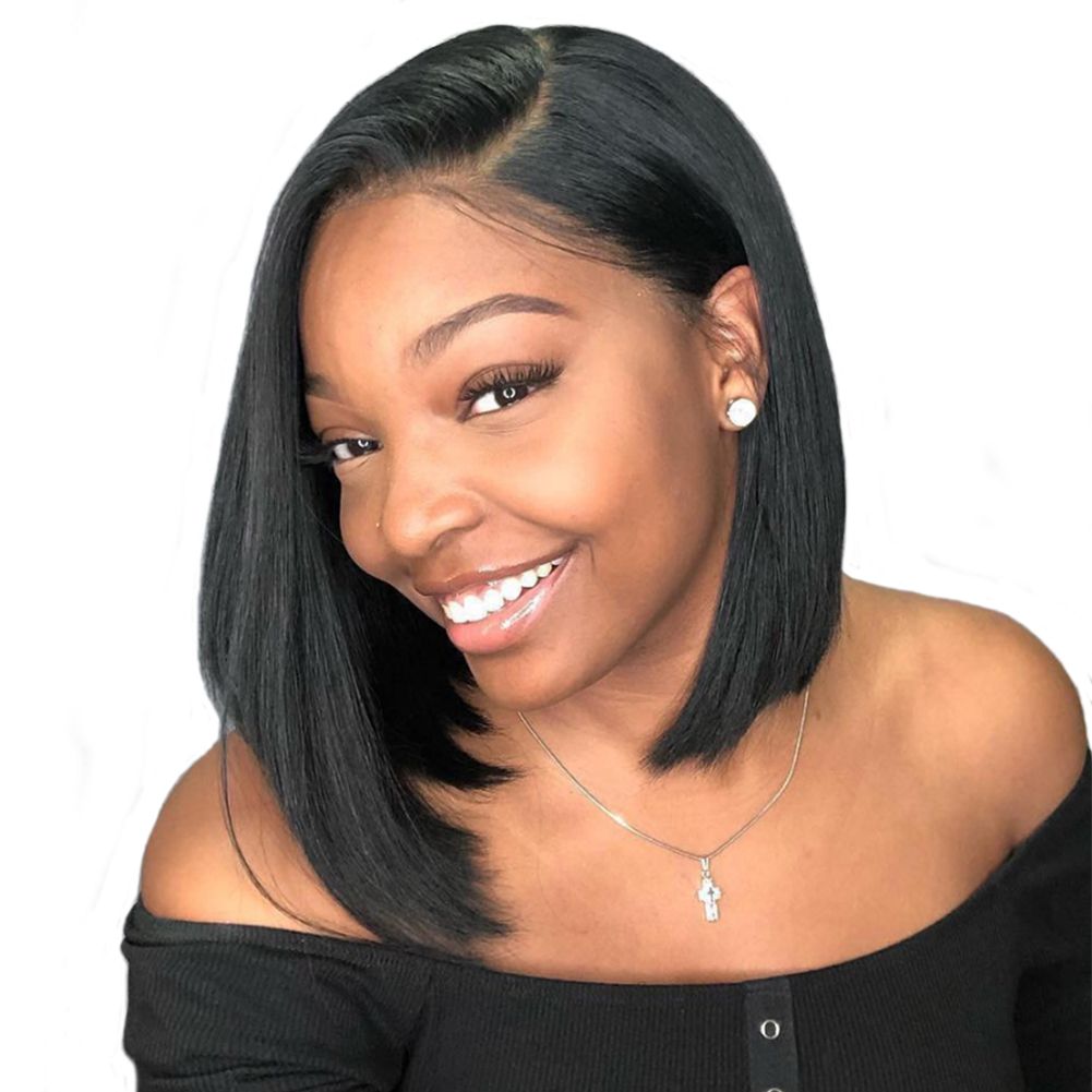 Rebeauty Straight Non Lace Front Wigs Side Part Bob Wigs For Black