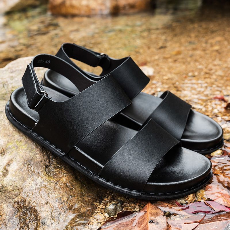 sandales plates homme