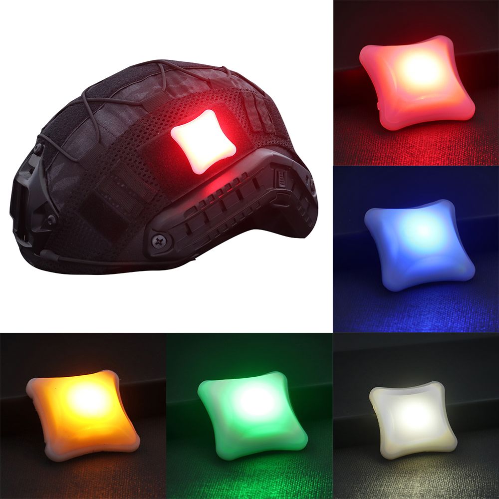 2020 Outdoor Tactical Signal LED Light Velcro Indicators Helmet Light