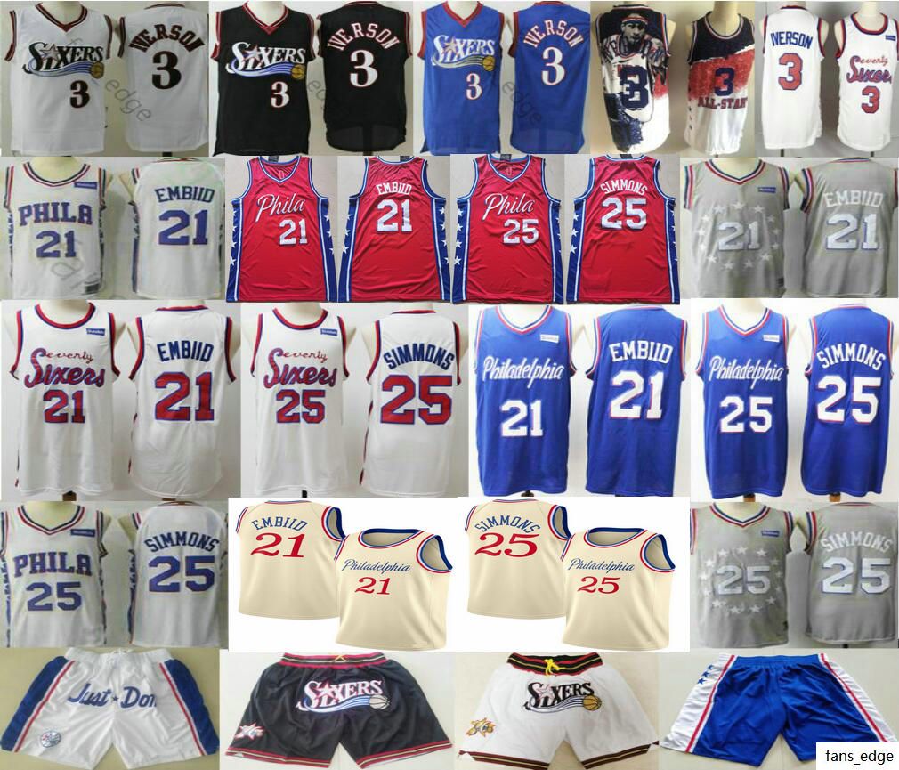 Upgrade je exemplaar nu gratis*! Joel Embiid Fifa 21 Team - 2020 Top Quality Joel 21 Embiid Basketball Jersey Ben 25 ...