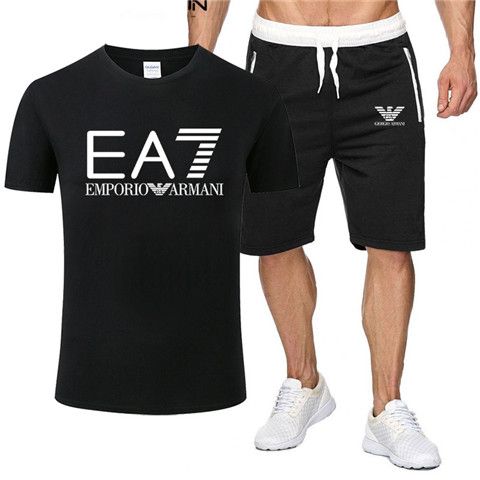 armani shorts and t shirt set