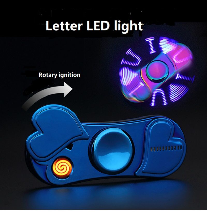 fidget spinner with lighter