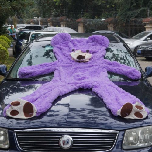 78/"//200cm Giant Huge Big Purple Teddy Bear Plush No Filler Animal Soft Toy Gifts