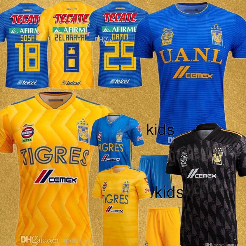 camisa de futebol do tigres do mexico ml