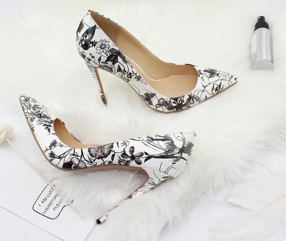 Flower Stilettos Shoes For Women 