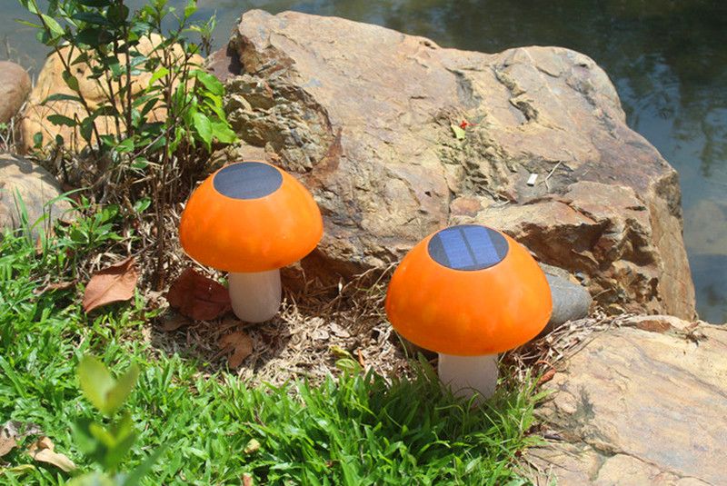 2020 20led Solar Mushroom Lamp Garden Solar Lawn Lamp Waterproof IP65