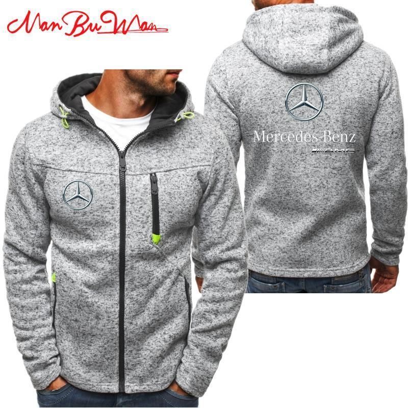 2019 nueva personalidad de Mercedes Benz Amg sudaderas con capucha de los hombres de moda camiseta de la con capucha del chándal Hombre de Hip Hop otoño con capucha del invierno (4)