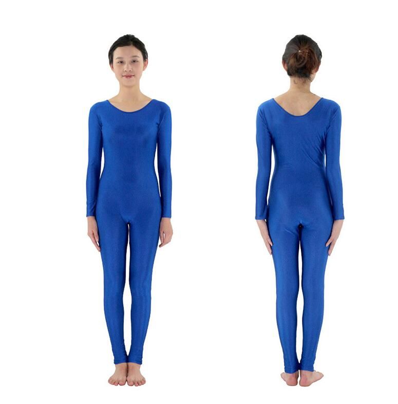 blue skin tight jumpsuit
