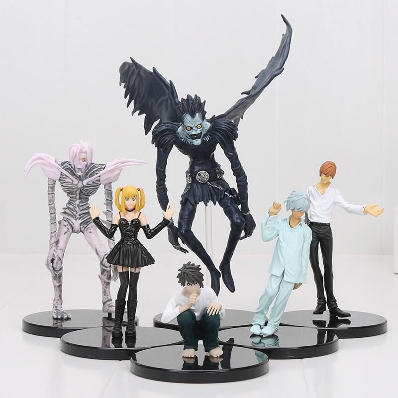 2020 Anime Cartoon Death Note L Killer Ryuuku Rem Misa Amane Pvc Action Figures Toys From Dao7831229 24 13 Dhgate Com - death note book roblox