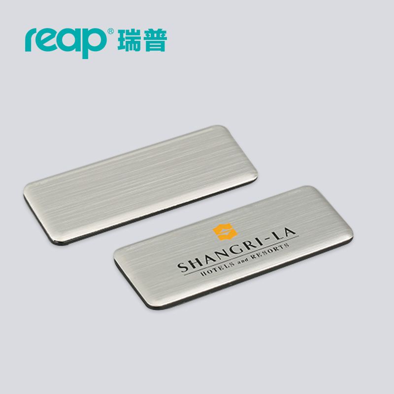 Laser Engraved Business Name Tag//ID Badge Personalized Customize Pin Back