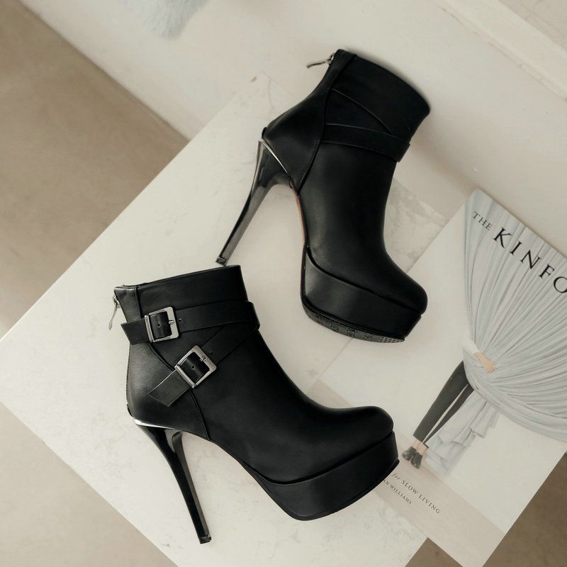 high heel ankle boots stiletto