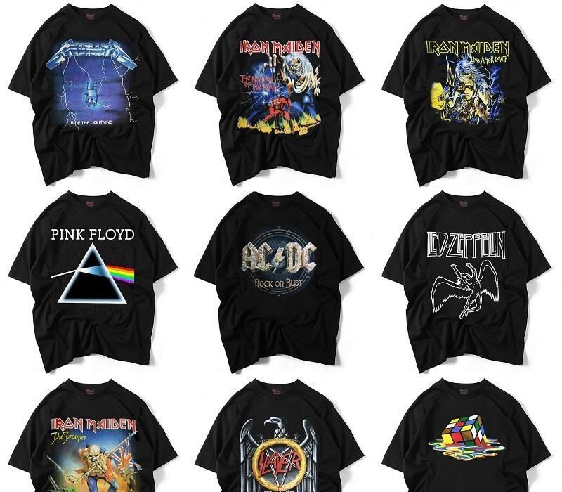 Mens Designer Shirts Loose Fear Of God Youth Boys Rock Band 3D Print Tee Hip Black Color Casual Clothes From Baoqin222, $32.49 | DHgate.Com