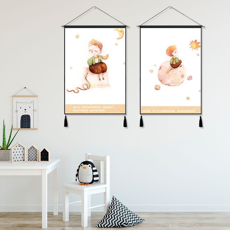 France Cartoon Little Prince Fox Planet Friend Hanging Cloth