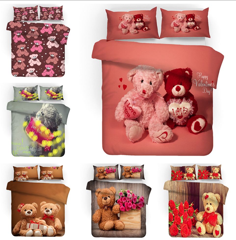 Grosshandel Teddybar Design Bettwasche Set Bettbezug Set Bettbezug
