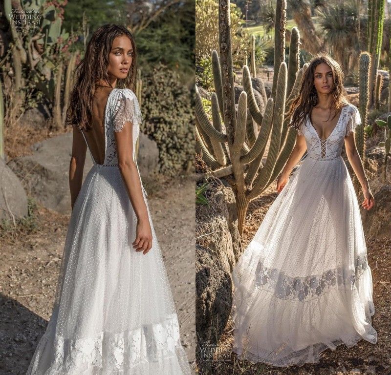 flowy wedding dress boho