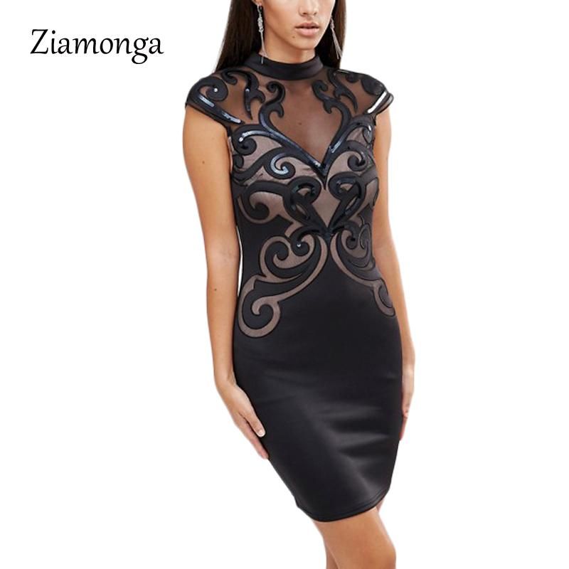 plus size mesh bodycon dress