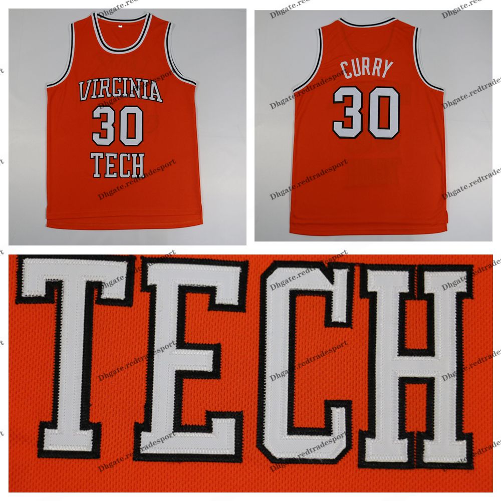 dell curry virginia tech jersey