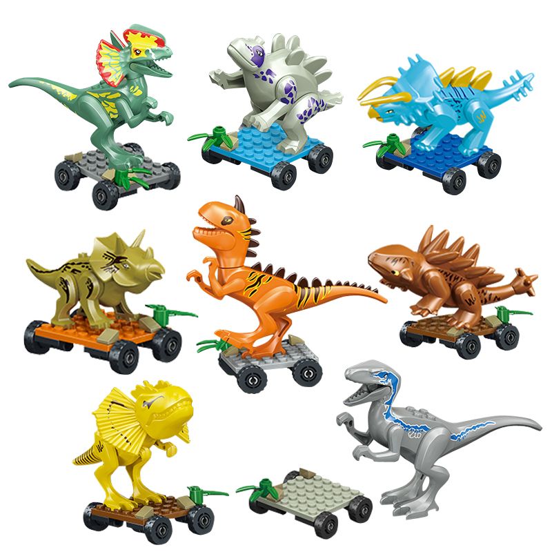 jurassic world mini action dinos