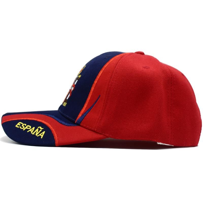 MASDUIH Spanish Flag Denim Hat Baseball Caps Adjustable Plain Cap MASDUIH Spanish Flag Denim Hat Baseball Caps Adjustable Plain Cap
