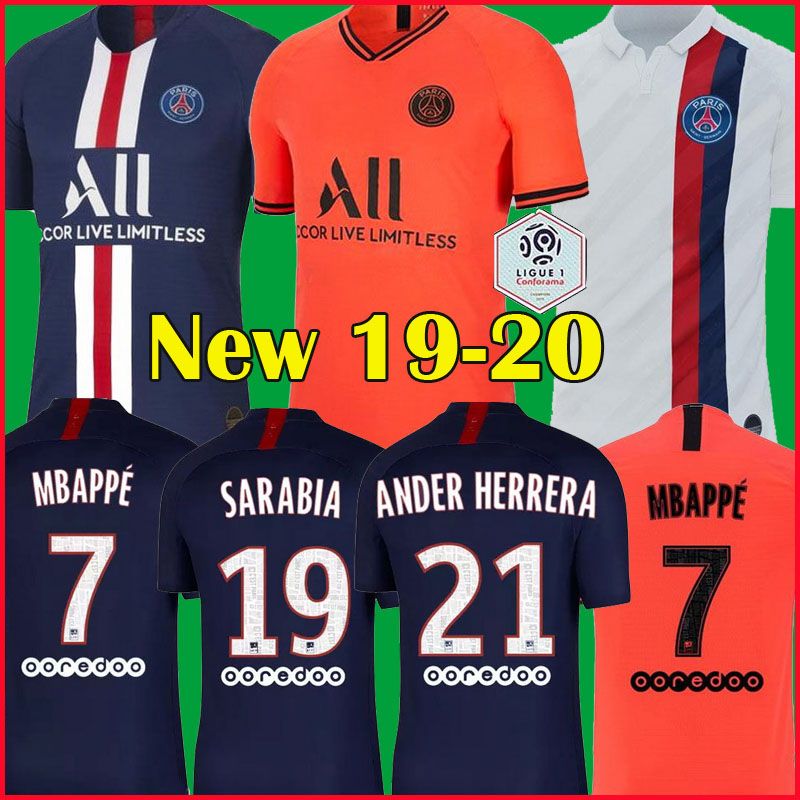 Comercialización Deslumbrante Celebridad 19 20 PSG AIR JORDAN camisetas de fútbol MBAPPE NEYMAR JR camiseta de  fútbol 2019 2020