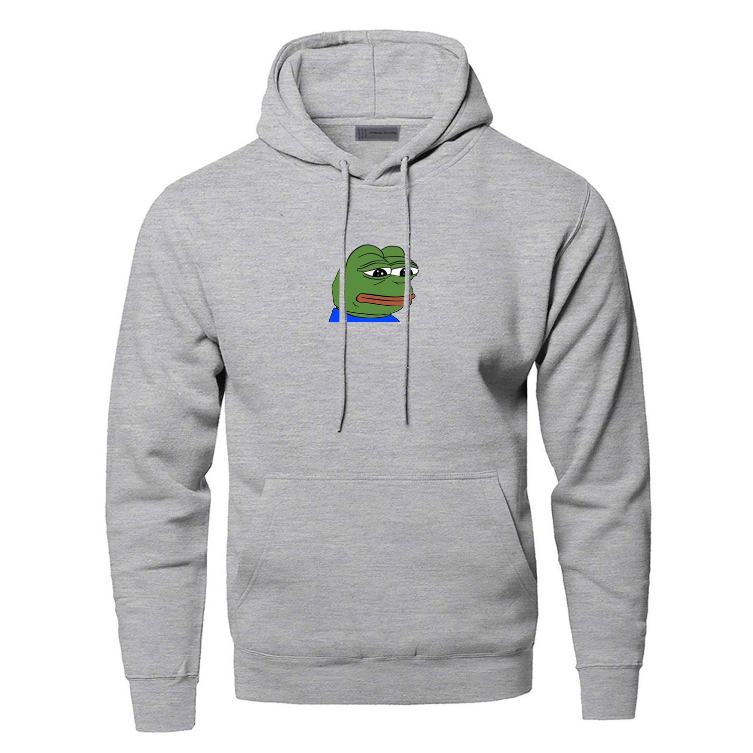 pepe the frog wearing moletom com capuz
