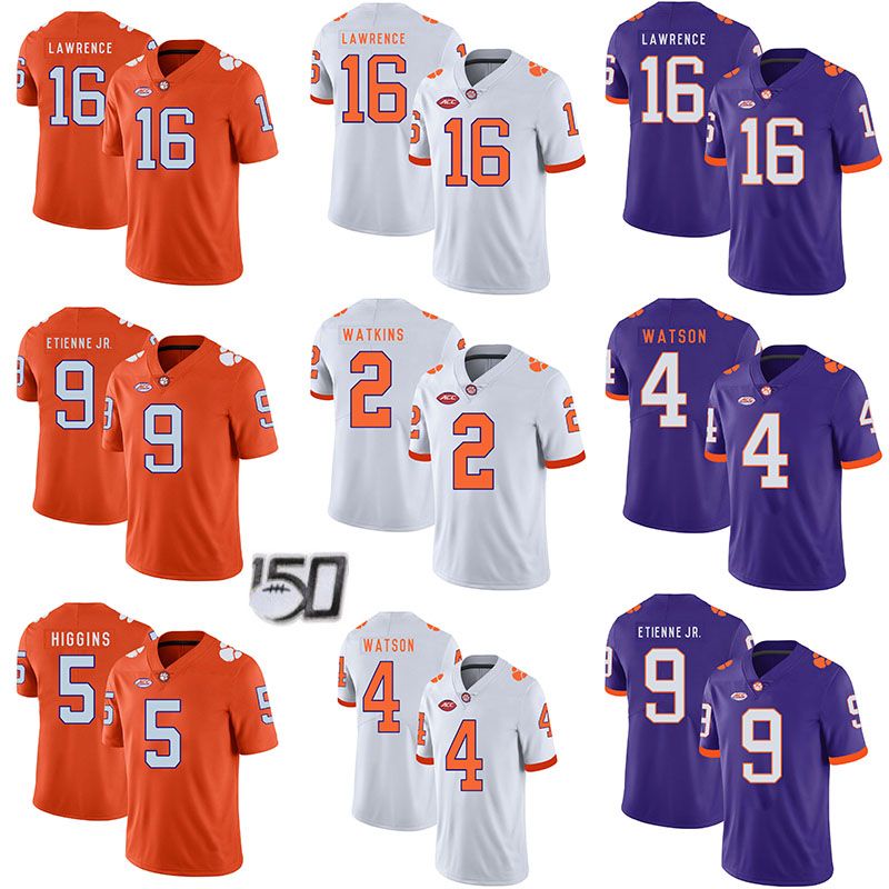 Mens Clemson Tigers 150TH Football Jerseys 16 Trevor Lawrence 9 Travis Mens Clemson Tigers 150TH Football Jerseys 16 Trevor Lawrence 9 Travis