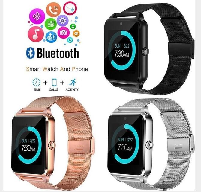 smartwatch with steel belt