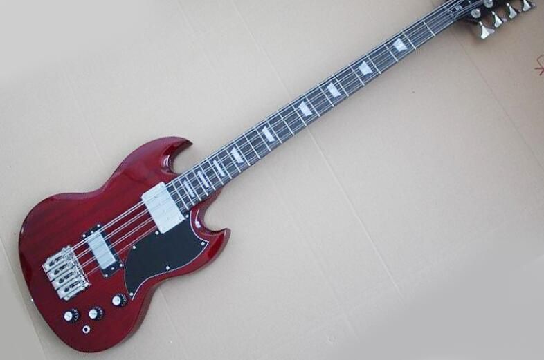 8 String Electric Guitar - Sg Bass Eight String Electric Bass Transparent Red Body 8 String Electric Bass Can Be Customized Upon Request Facts About Electric Guitars Bass Electric Guitar From Laomajita 332 27 Dhgate Com